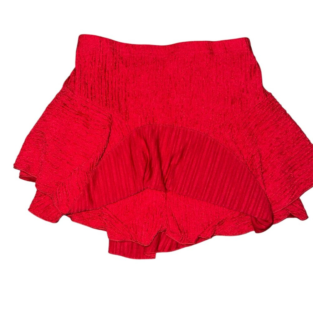 RED SWIM SKORT - Picture 2 of 2